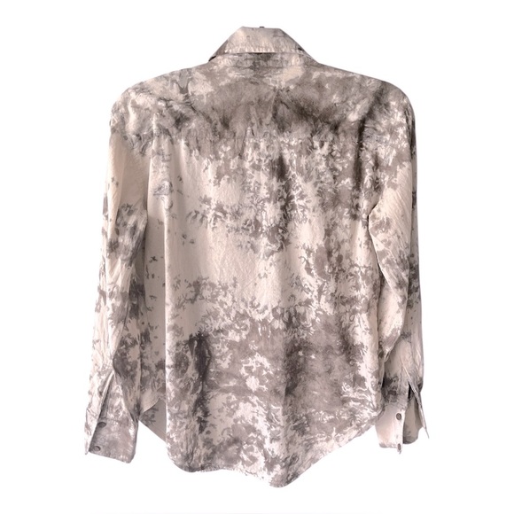 NAMAI 100% Cotton Long Sleeve Button Down Short Brown Beige Made In India M - Picture 3 of 7